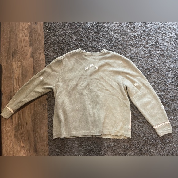 Croft & Borrow Zip Snowman Sweater, Women’s XL - Picture 5 of 5